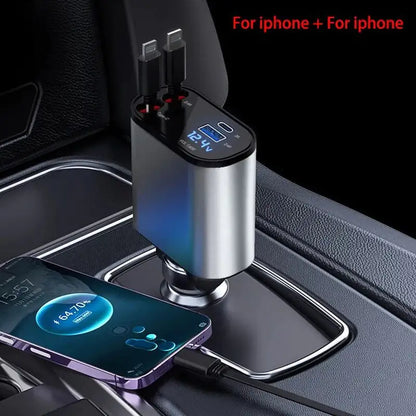 Ultimate 4-in-1 Retractable Car Charger