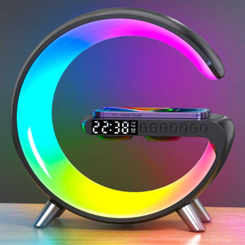 LED Lamp Wireless Charger - Versatile Lighting, Music, and Charging in One Stylish Design