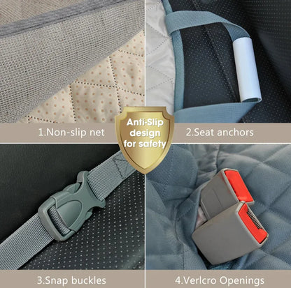 Waterproof Dog Car Seat Cover – Protects Against Pawprints, Hair, and Messes