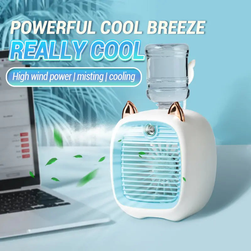 Portable USB Mini Air Cooler Fan – Compact, Quiet, and Efficient Cooling