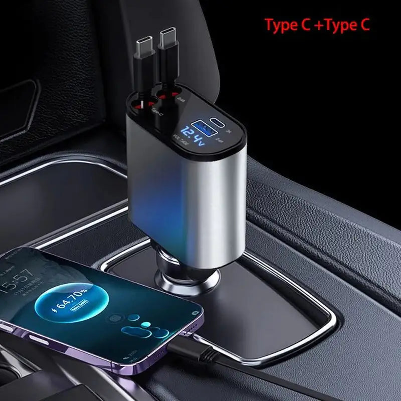 Ultimate 4-in-1 Retractable Car Charger