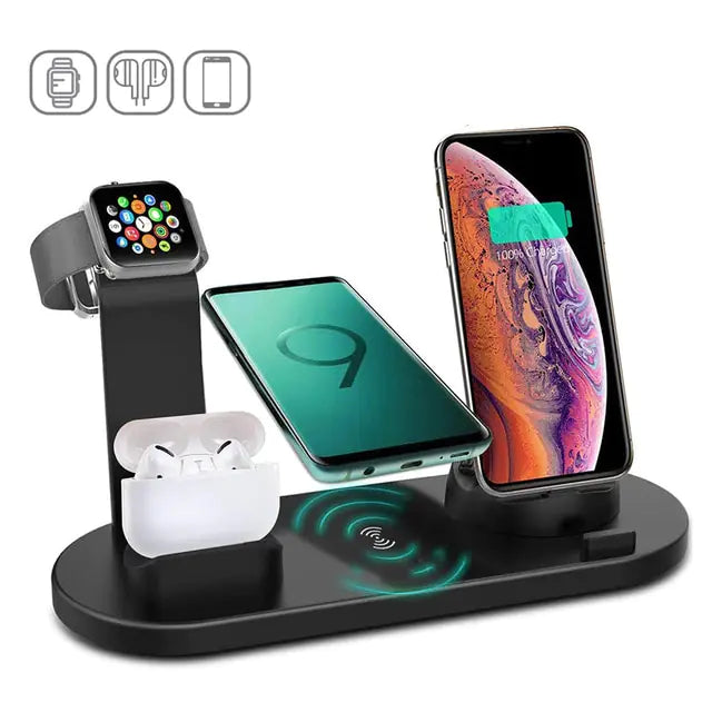 15W 7-in-1 Wireless Charger Stand Pad